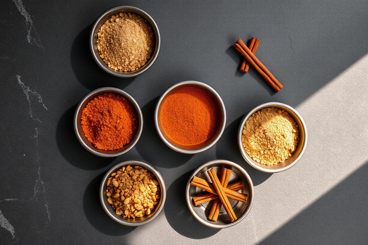 Lebanese spice blends: baharat, seven spice and shawarma rub