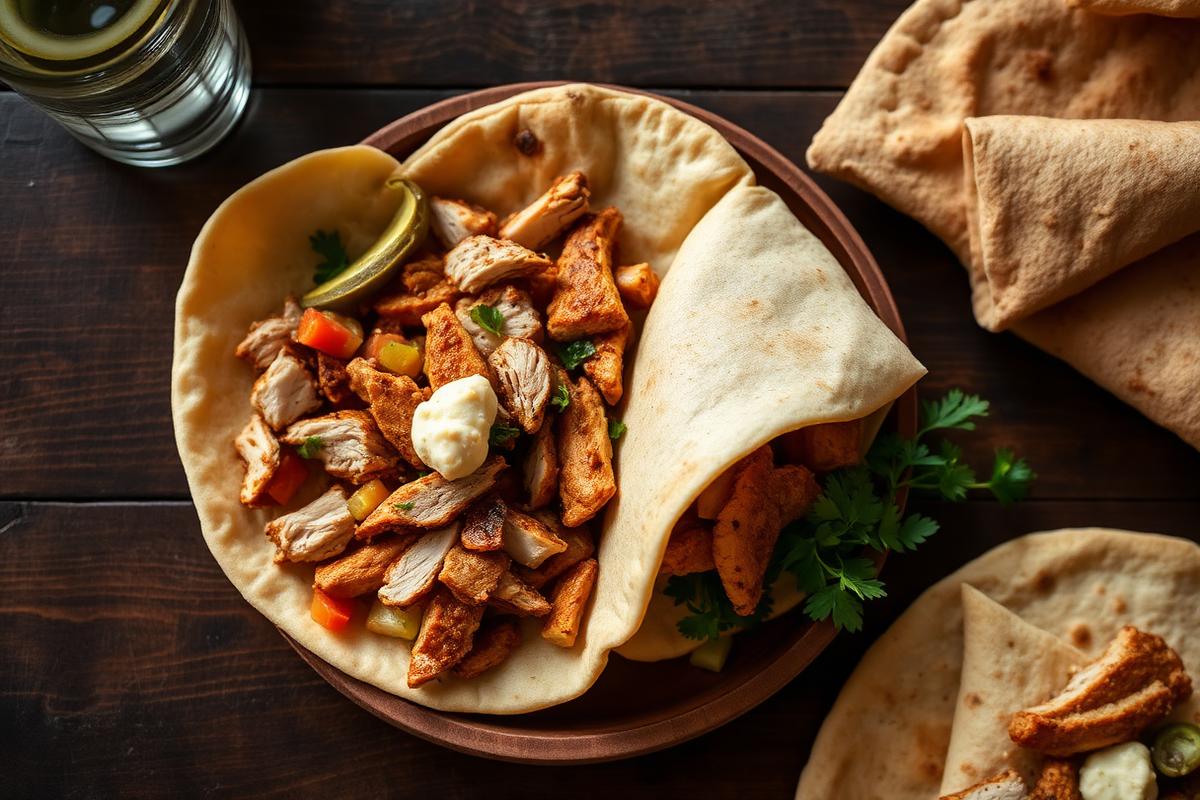 Classic chicken shawarma
