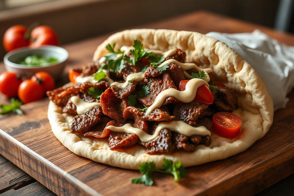 Lebanese beef shawarma
