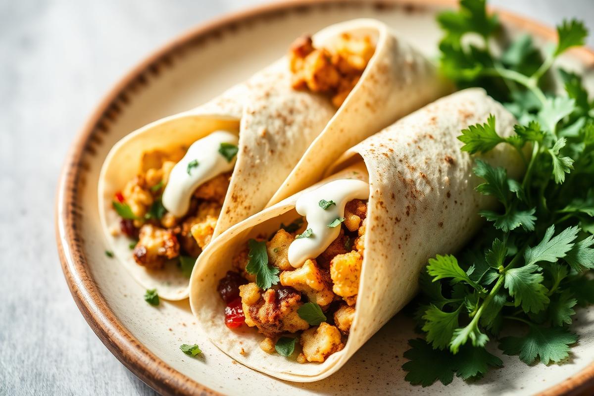Vegetarian cauliflower shawarma